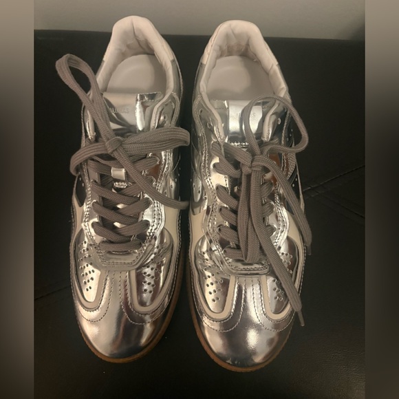 ALOHAS rife Silver and White Sneakers - Picture 2 of 4